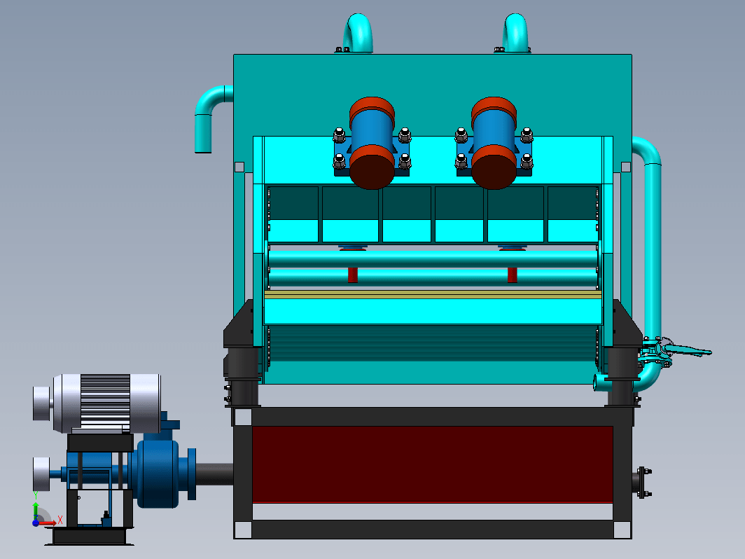 细沙回收脱水筛cad+sw