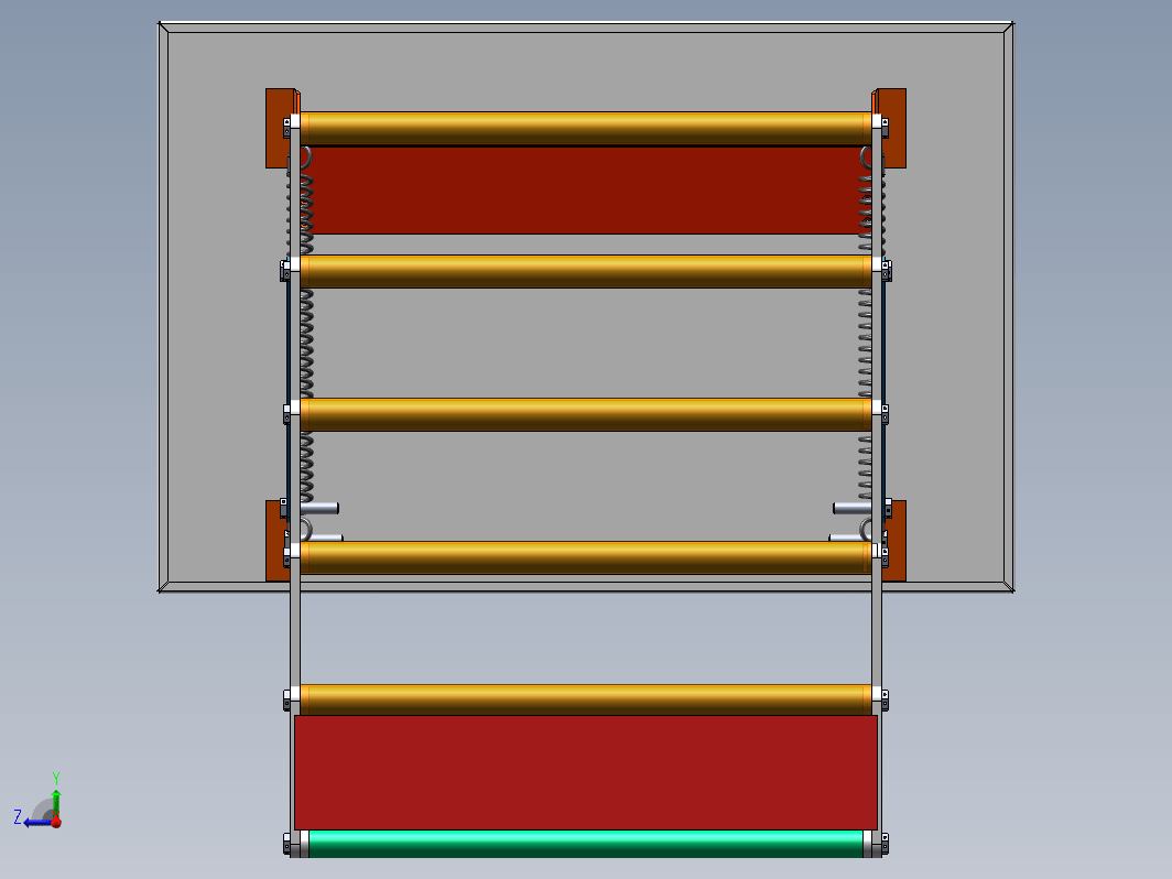 merdiven折叠阶梯结构3D图纸 Solidworks设计 附STEP