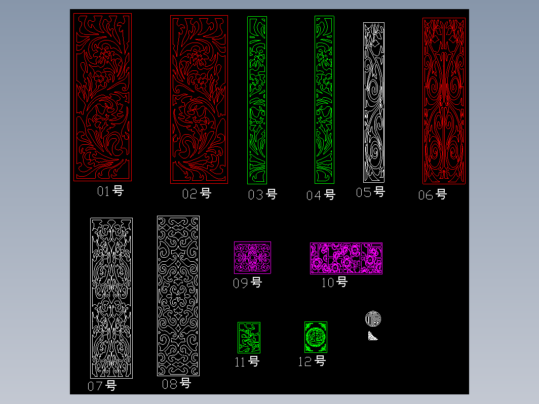 2D-多款屏风5