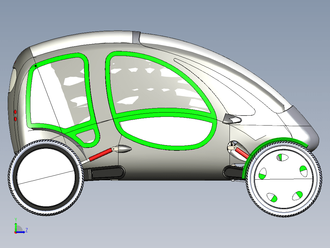 电动脚踏四轮车