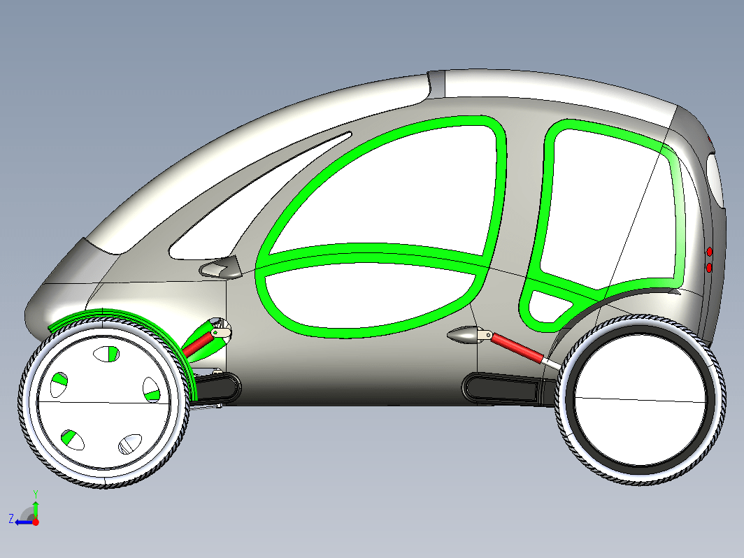 电动脚踏四轮车