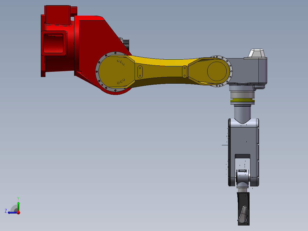 10kg六关节机器人设计与建模三维SW2016带参