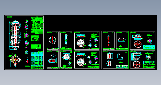 立式BEM固定管板换热器CAD