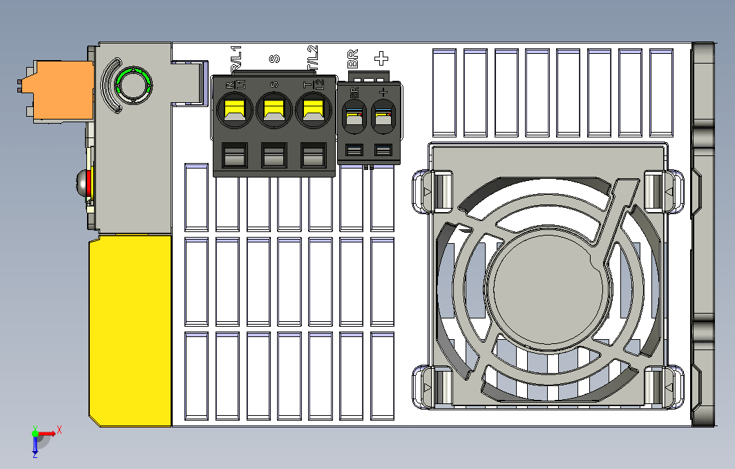 标准型多机传动变频器STEP_B00(MD800整流整机外形3D图)