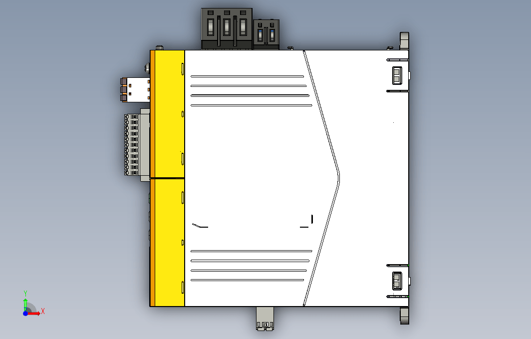 标准型多机传动变频器STEP_B00(MD800整流整机外形3D图)