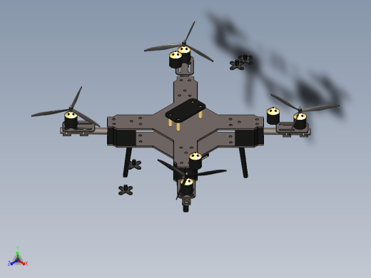 Drone01简易四轴无人机框架缩略图