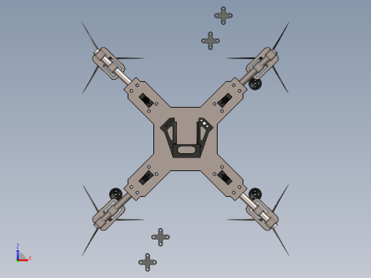 Drone01简易四轴无人机框架缩略图