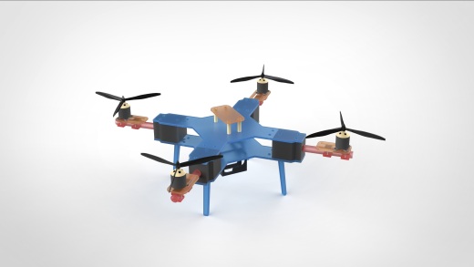 Drone01简易四轴无人机框架缩略图