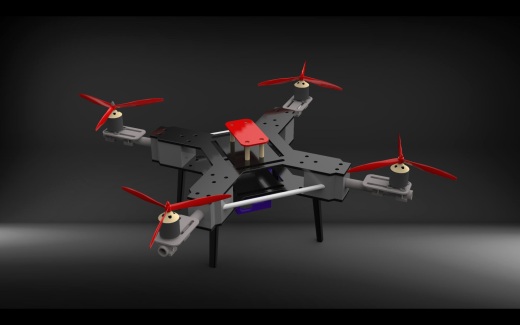 Drone01简易四轴无人机框架缩略图