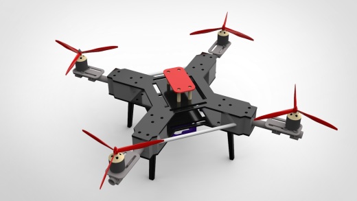 Drone01简易四轴无人机框架缩略图