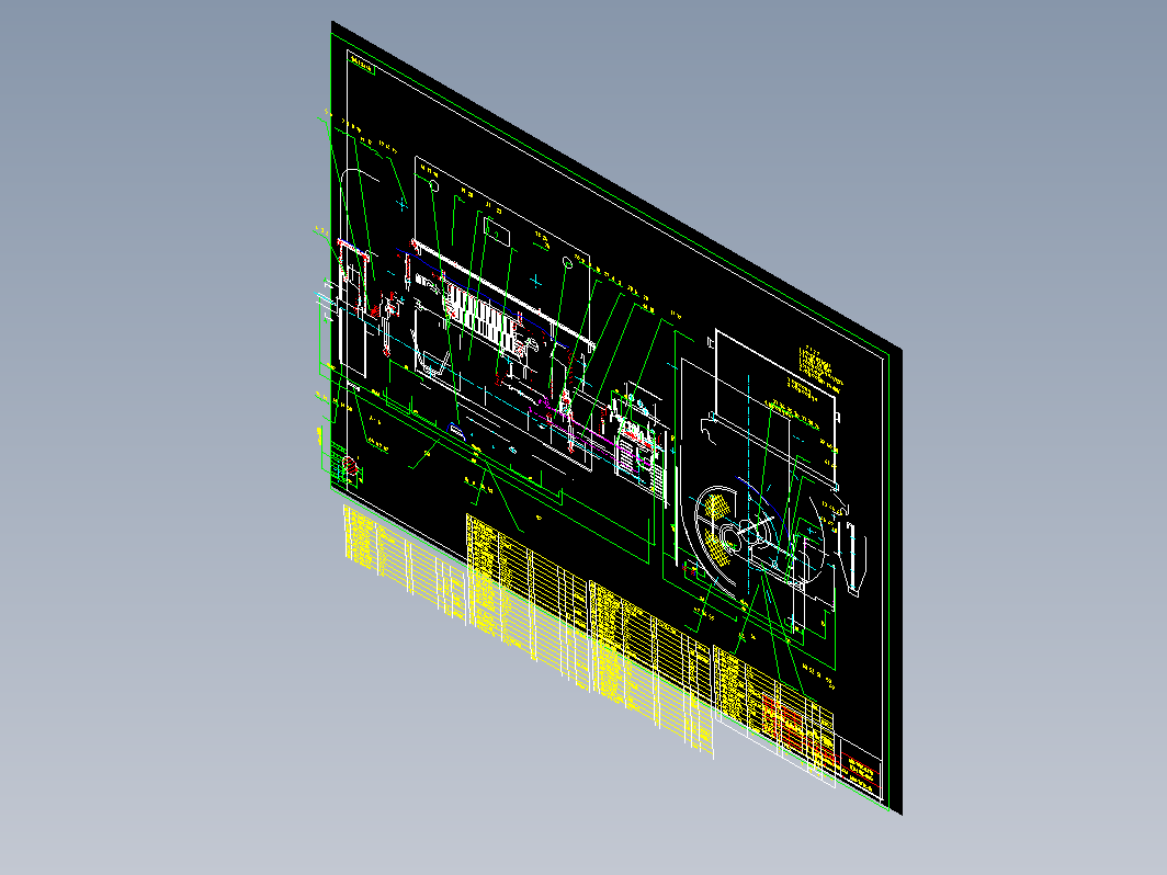 YRKK450-4 6kV电机装配图