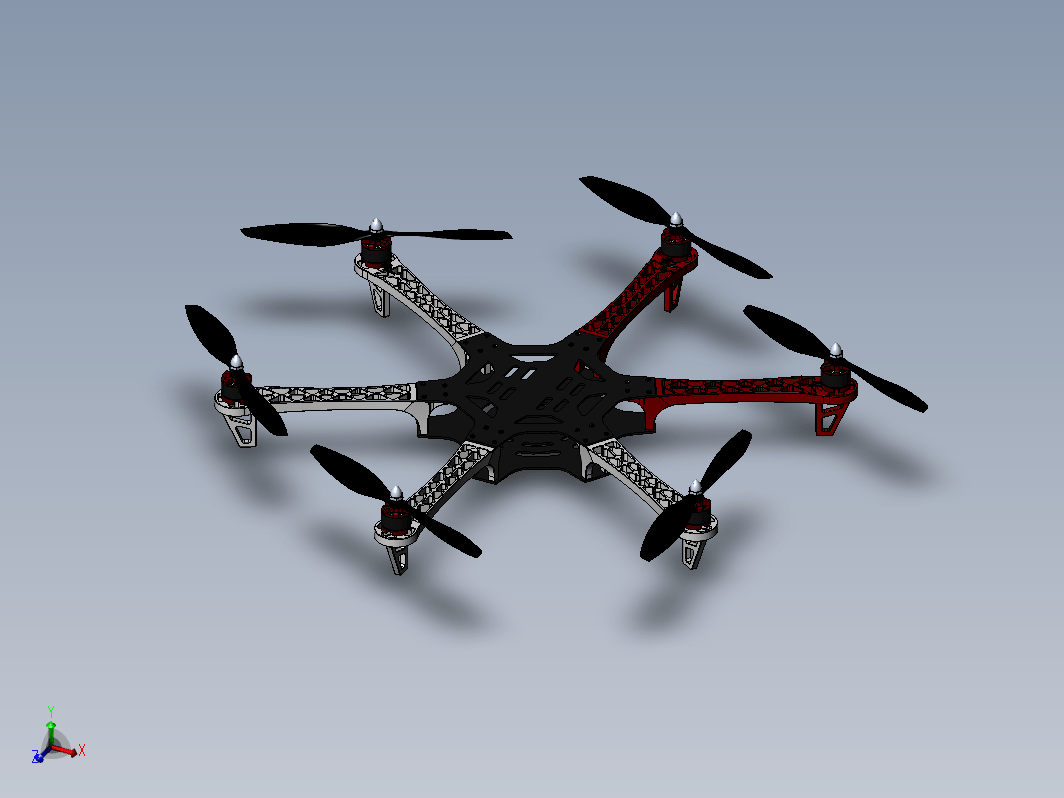 DJI 550六旋翼飞行器图纸