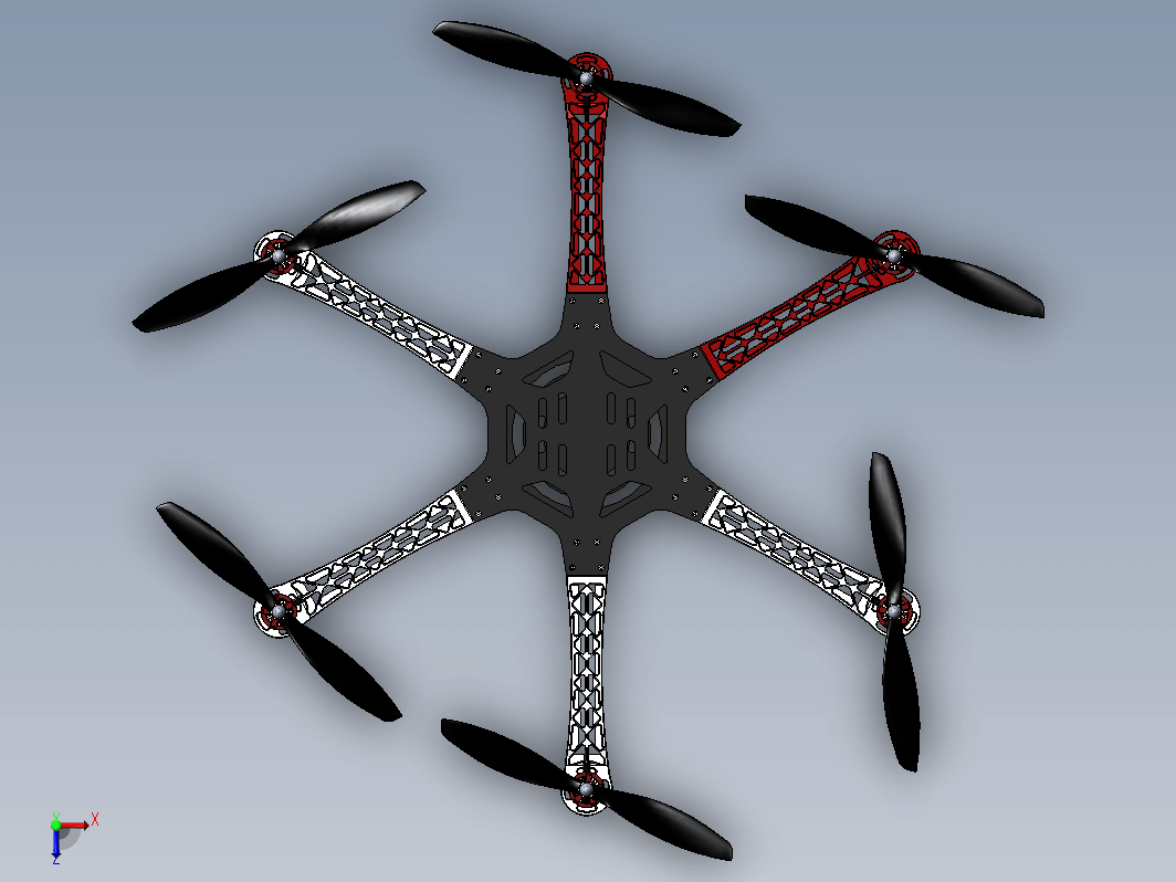 DJI 550六旋翼飞行器图纸