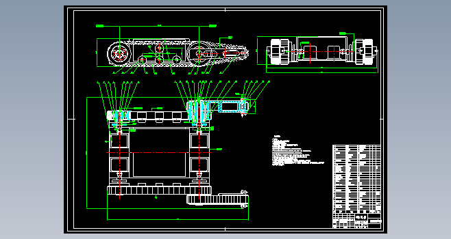 履带式巡检机器人CAD装配图毕业设计