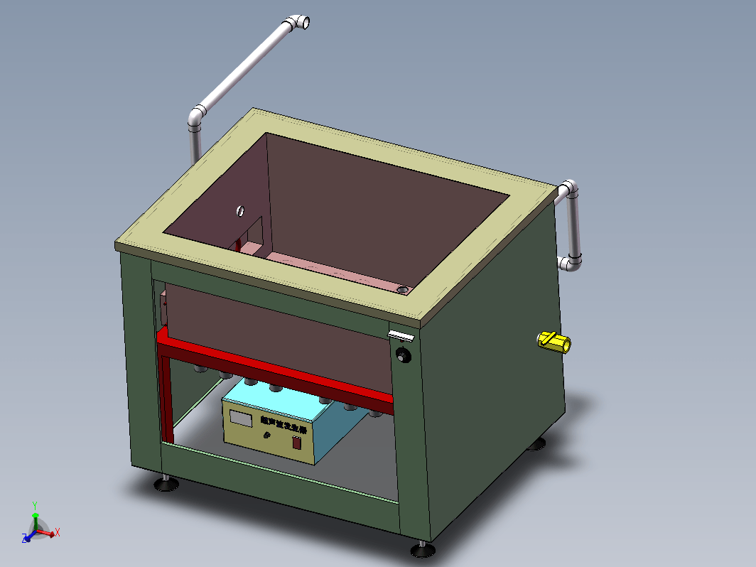 真空脱气800L600W400H单槽带过滤