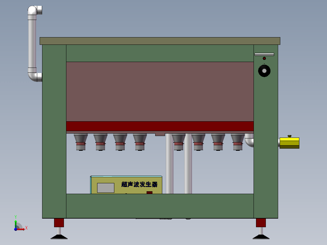 真空脱气800L600W400H单槽带过滤