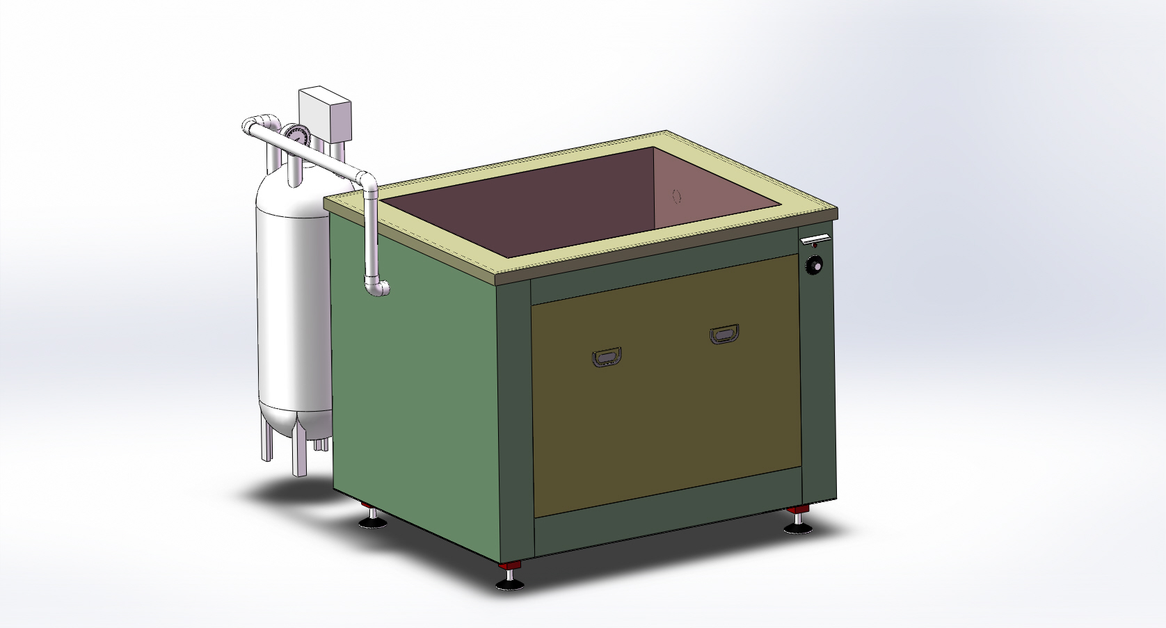 真空脱气800L600W400H单槽带过滤