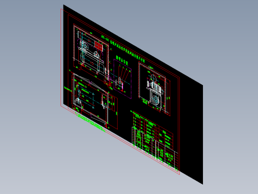 JTS100罗茨鼓风机CAD图纸缩略图