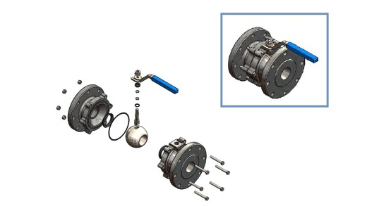 spherical-valve球形阀3D数模图纸 Solidworks设计 附x_t igs缩略图