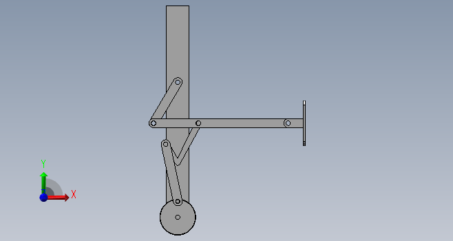 连杆机械腿结构模型