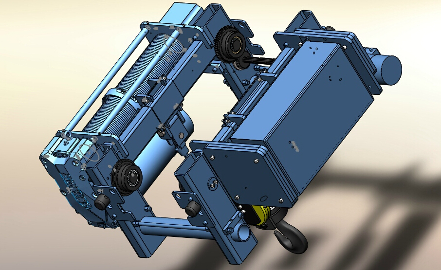 5吨电动葫芦 3D图 机械设备自动化设计.3