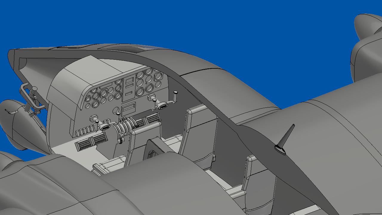 比例模型飞机 Partenavia P.68 Victor