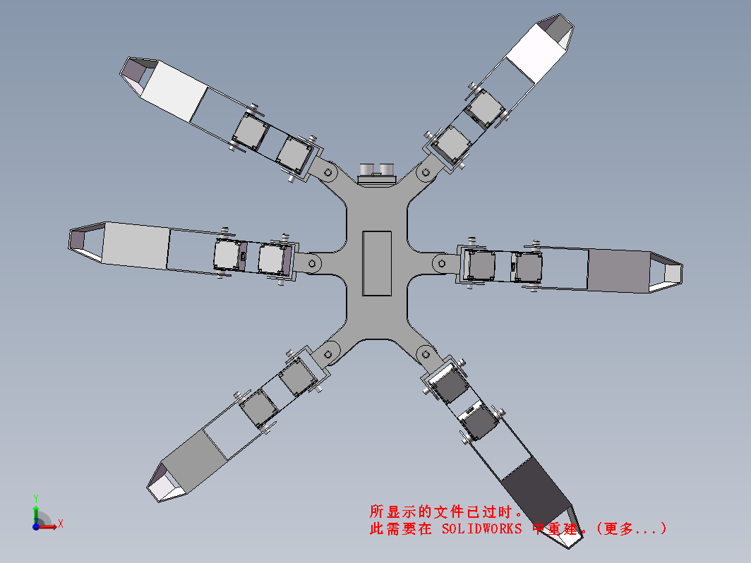 六足行走机器人模型