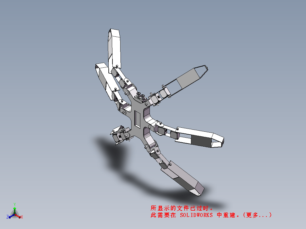 六足行走机器人模型