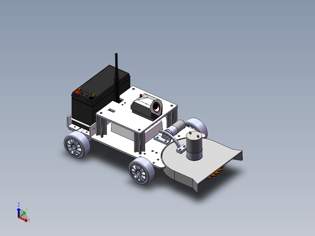 苗间锄草机器人设计及优化设计三维SW2014带参++CAD+说明书