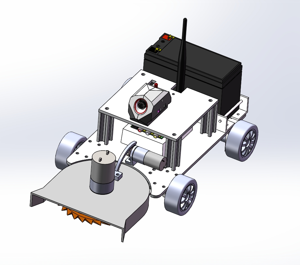 苗间锄草机器人设计及优化设计三维SW2014带参++CAD+说明书