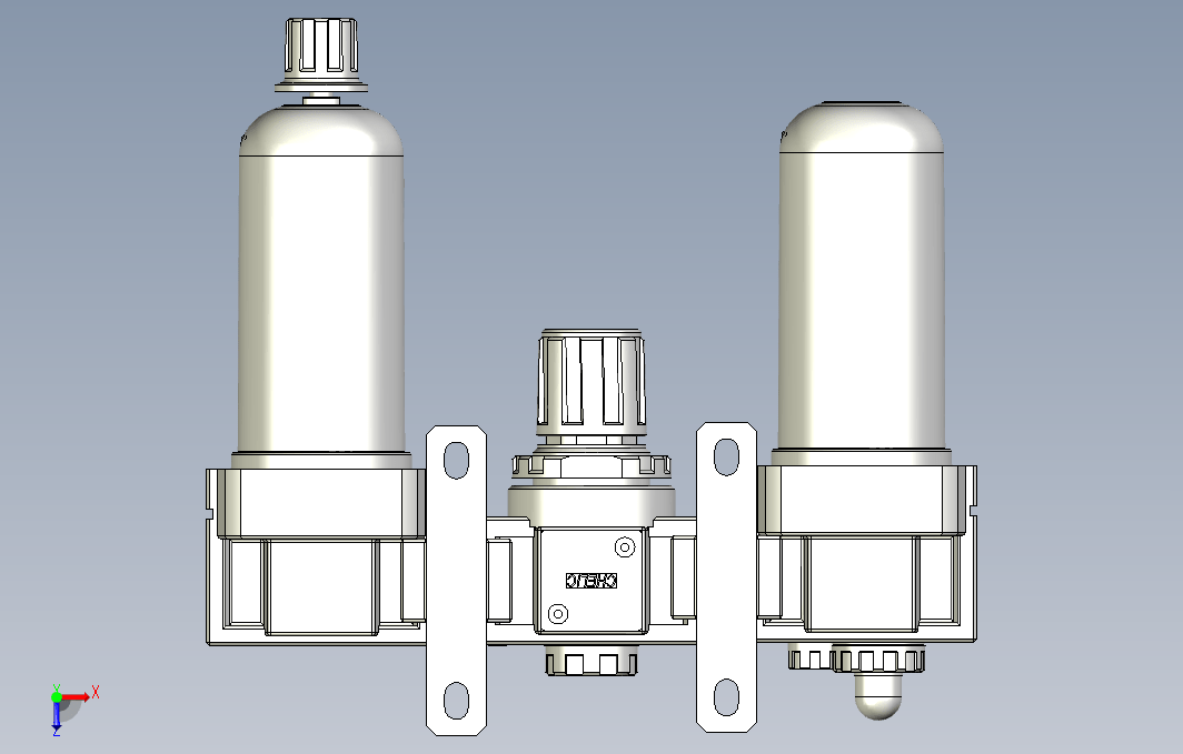 气源处理元件三点式组合3D-NC-400-02-MG系列