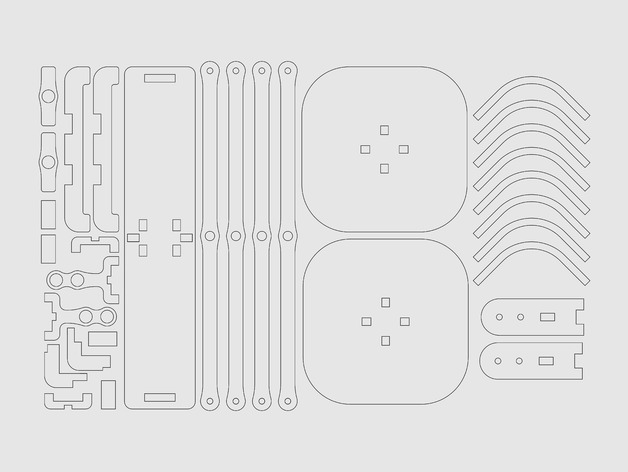 儿童天平模型玩具图纸 适合于激光雕刻 CNC 线切割