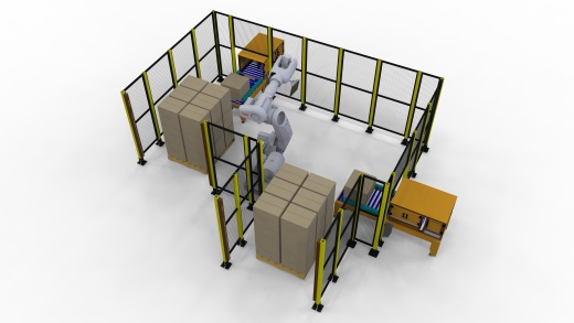 Palletizing Robotic Cell码垛机器人单元
