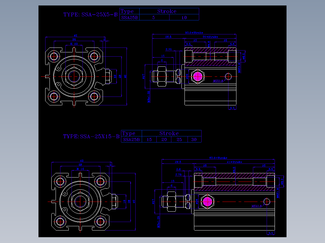 SDA气缸 83-SSA-25-BZW