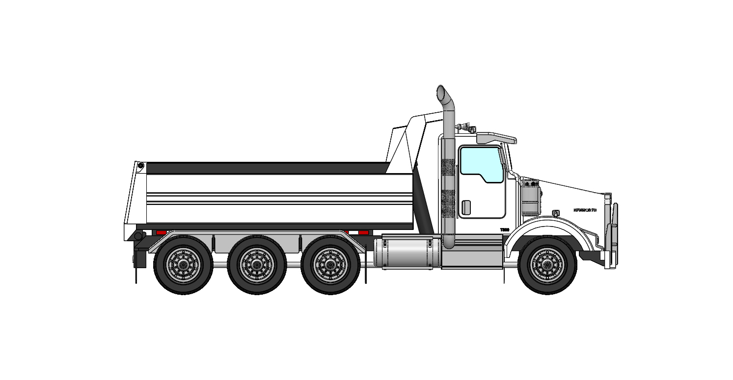 北美卡车 Kenworth T800 Camion benne