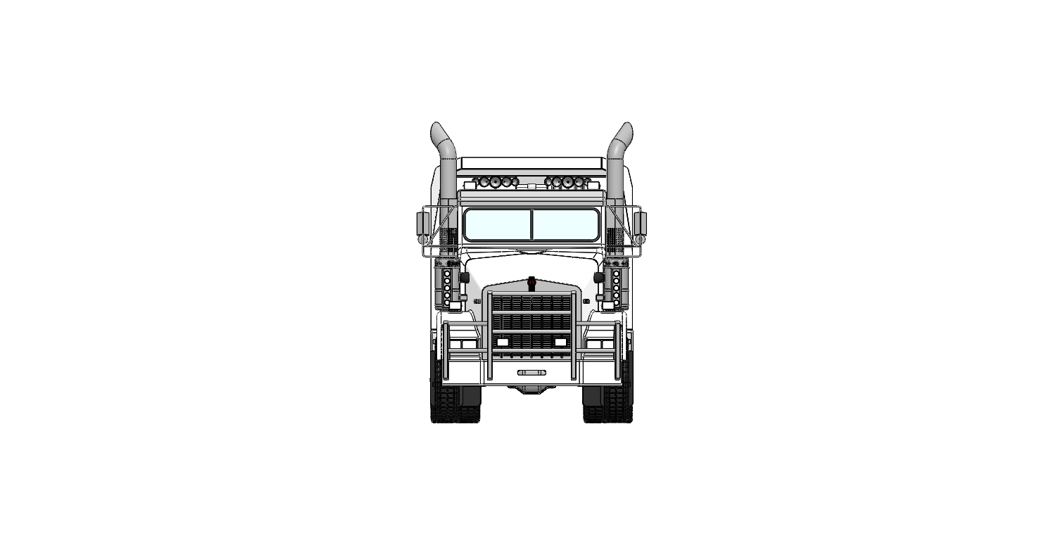 北美卡车 Kenworth T800 Camion benne