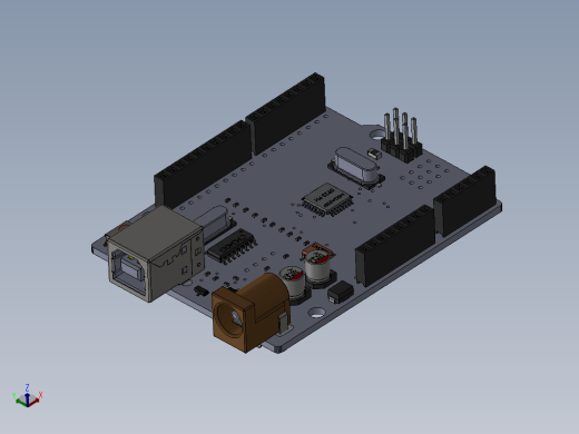 Arduino Uno R3 (CH340)开发板结构缩略图