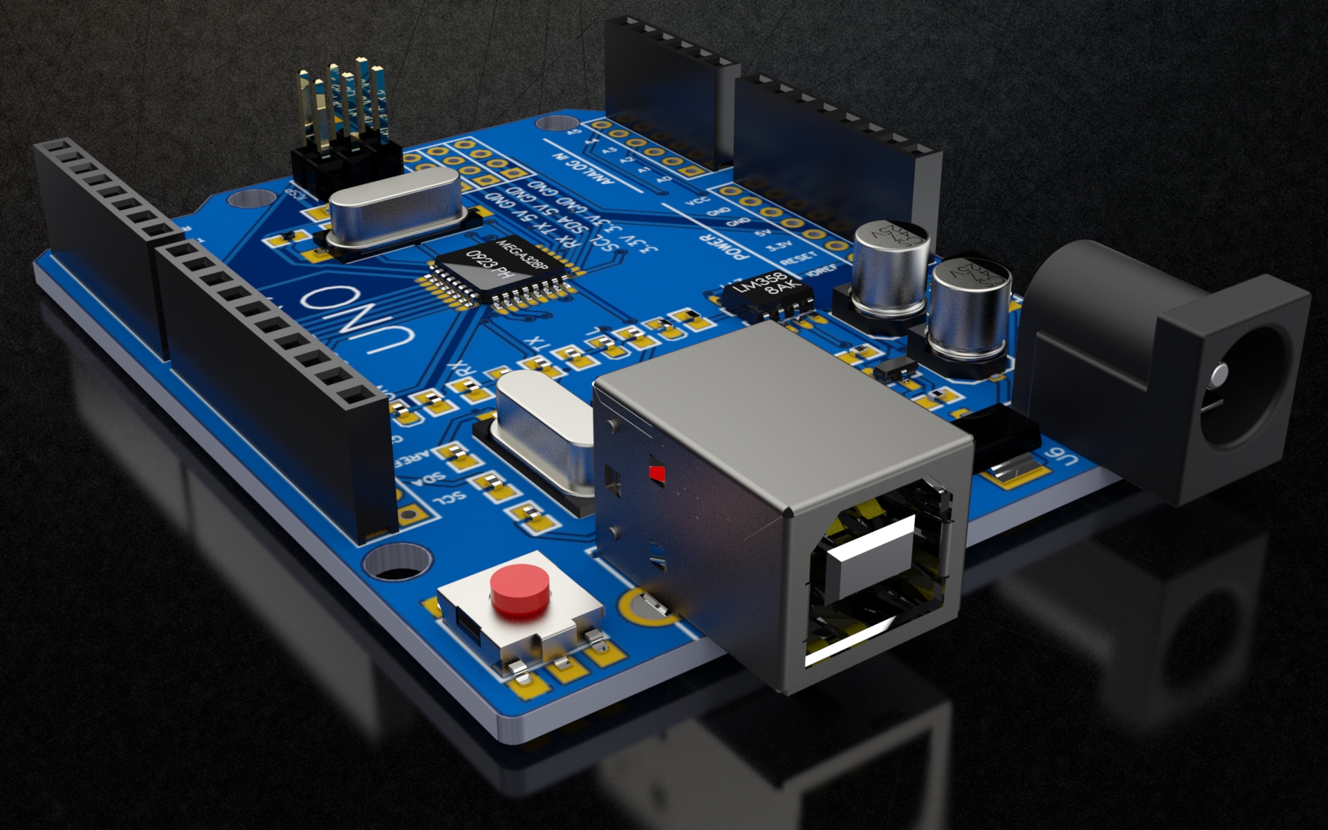 Arduino Uno R3 (CH340)开发板结构