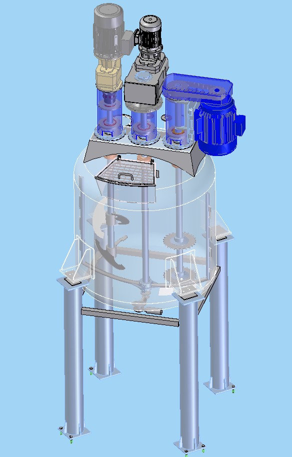 三轴搅拌机 3-shaft mixer