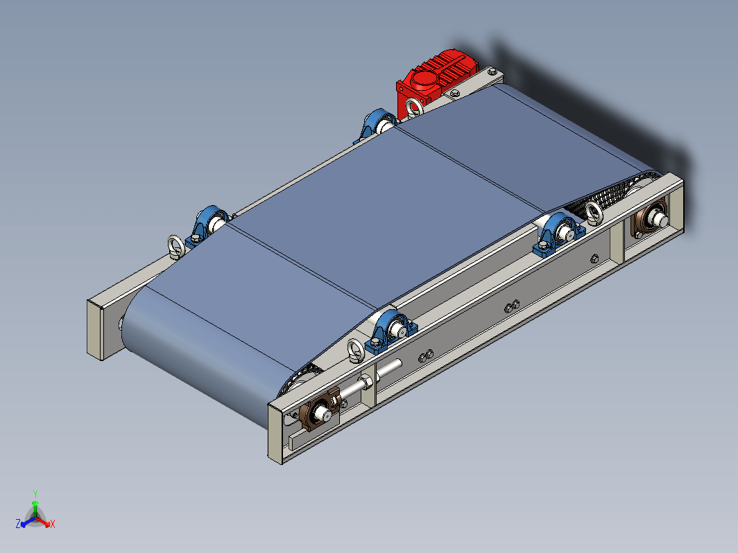 标准详细输送线皮带机设计模型