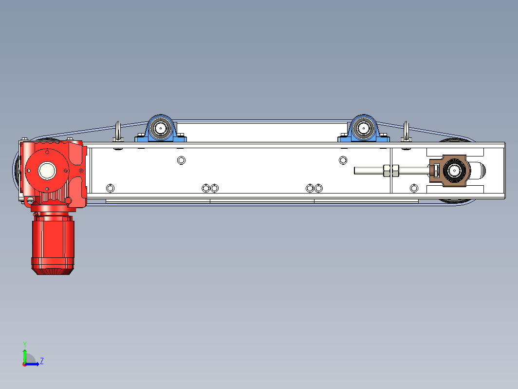 标准详细输送线皮带机设计模型