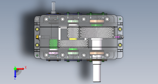 二级减速器solidworks模型缩略图