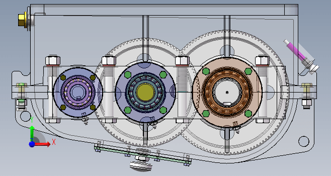 二级减速器solidworks模型