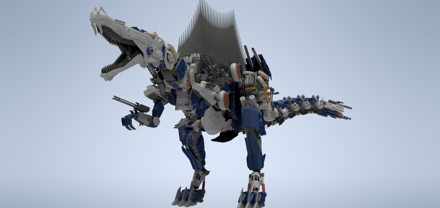 机械恐龙棘龙拼装模型