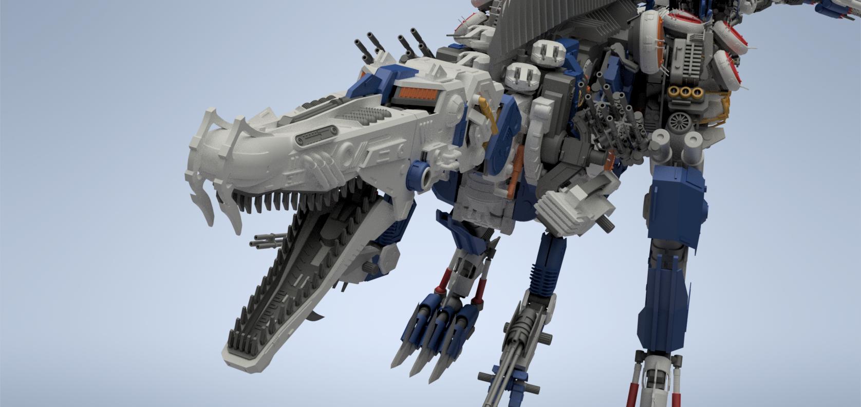 机械恐龙棘龙拼装模型