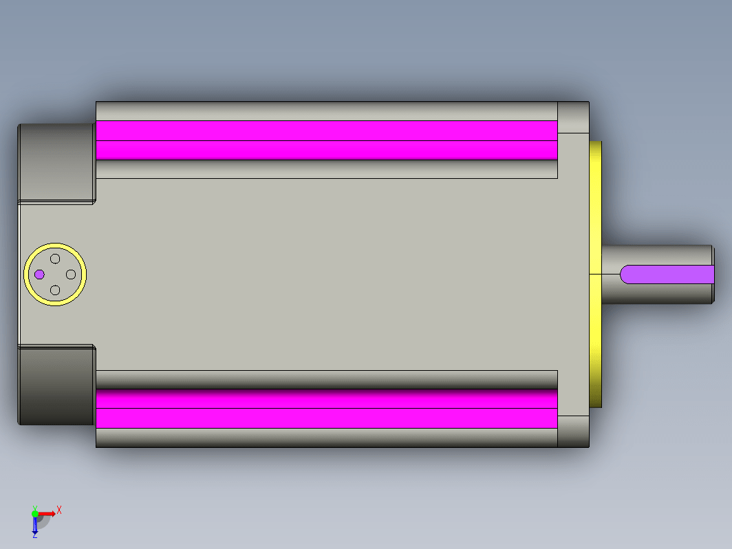 YK31118A  110mm三相步进电机（3D）