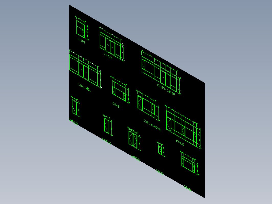 别墅排屋CAD-EM