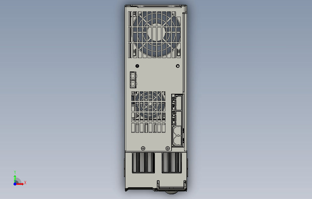 高性能多机传动驱动器STEP_B00(MD810-50M4TD18.5G200+整机外形图)