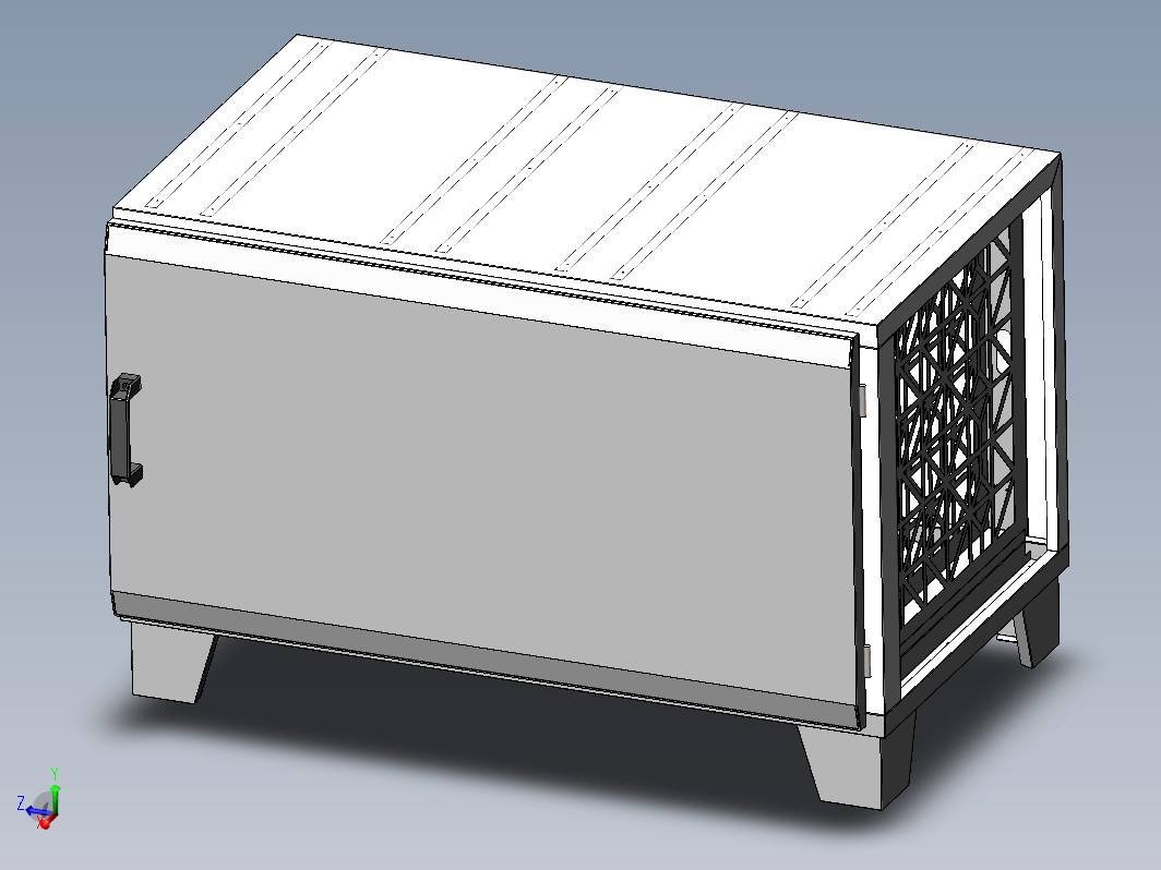 竖板式活性炭除味器1000 -680