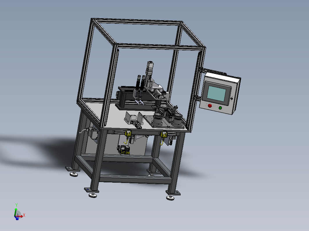 电源电位器组装机3D模型